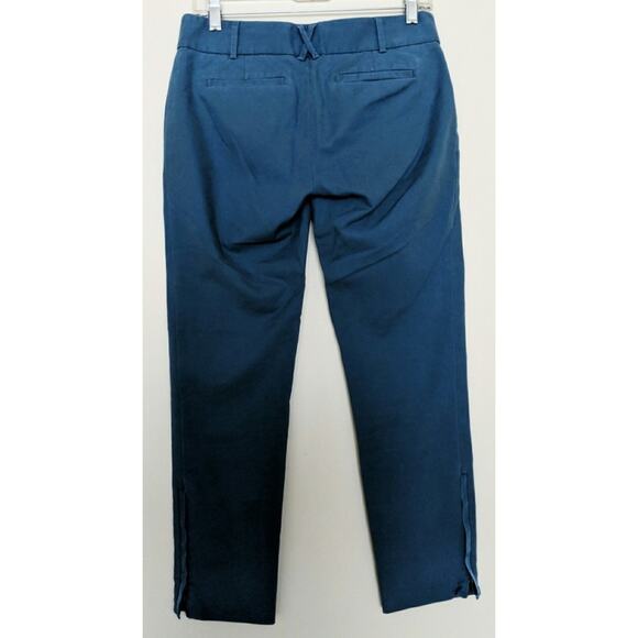 Cartonnier (Anthro) Charlie Pant Blue Cropped Ankle Zip 4 - Picture 5 of 8